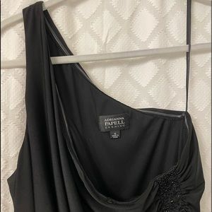 Adrianna Papell even dress gown floor length size 14 black